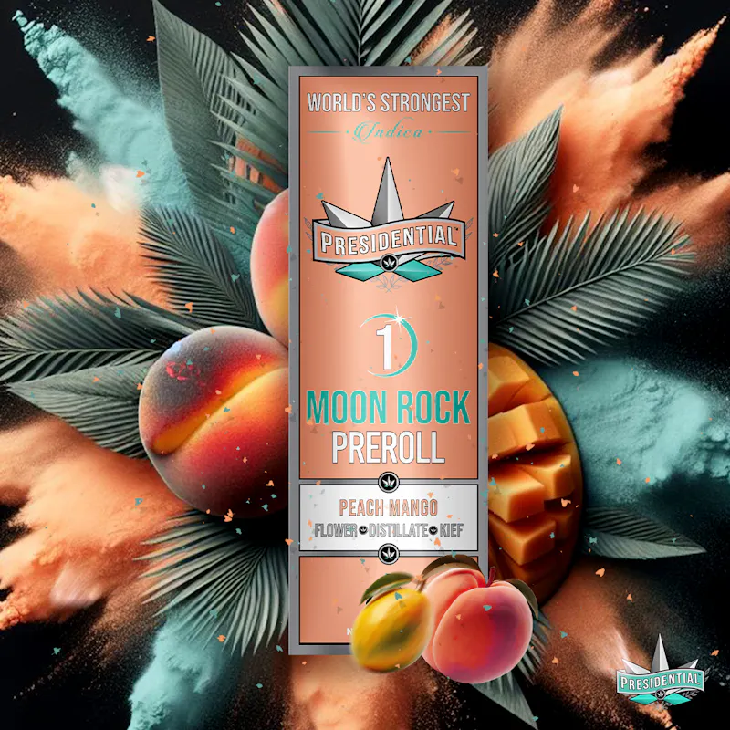Presidential Moon Rock Preroll - Peach Mango (1g) pre-roll