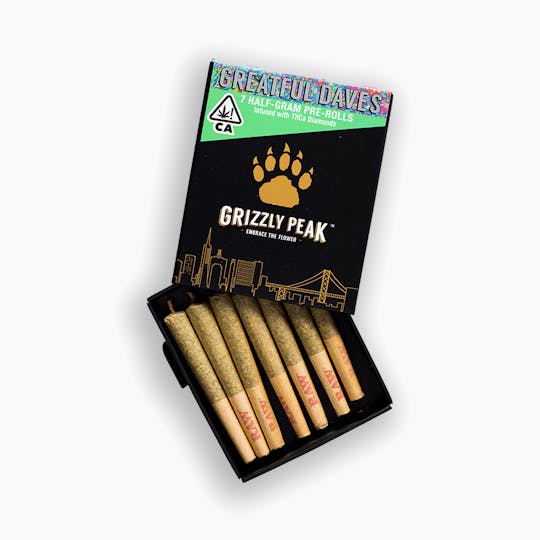 Grizzly Peak™ - Infused Pre-Roll Multipack: Greatful Dave's - 1