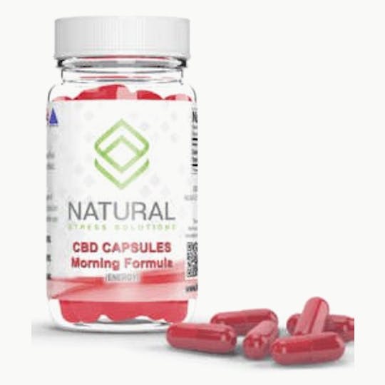 Natural Stress Solutions - Pure CBD Energy Caps 20mg/pc (600mg/Bottle) - 1
