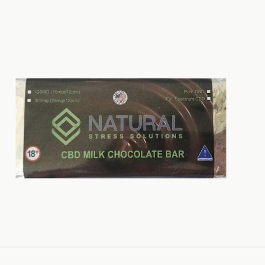 Natural Stress Solutions - Pure CBD Chocolate Bar 120mg-Bar - 1