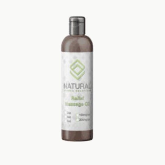 Natural Stress Solutions - Full Spectrum CBD Massage Oil 200mg/oz 8oz-Bottle - 1