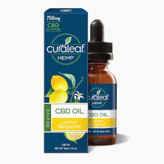 Curaleaf Hemp - Hemp CBD Tincture Drops - Lemon Bergamot - 1