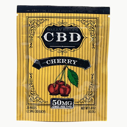 Wally Drops - Wally Drops CBD Lozenges 50mg - Cherry - 1