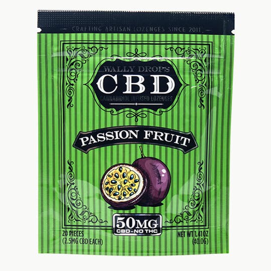 Wally Drops - Wally Drops CBD Lozenges 50mg - Passion Fruit - 1
