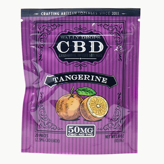 Wally Drops - Wally Drops CBD Lozenges 50mg - Tangerine - 1