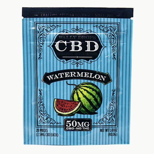 Wally Drops - Wally Drops CBD Lozenges 50mg - Watermelon - 1