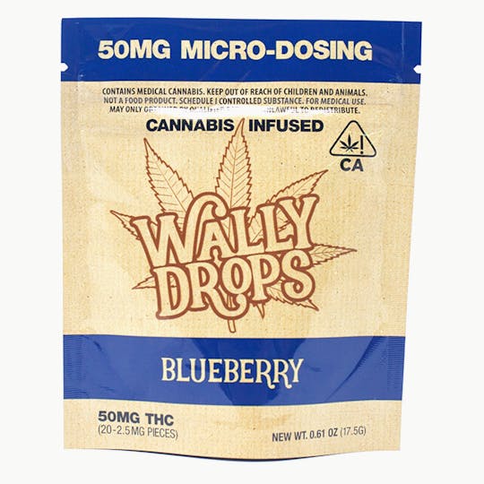 Wally Drops - Wally Drops THC Lozenges 50mg - Blueberry - 1