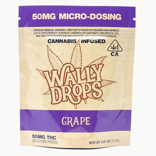 Wally Drops - Wally Drops THC Lozenges 50mg - Grape - 1