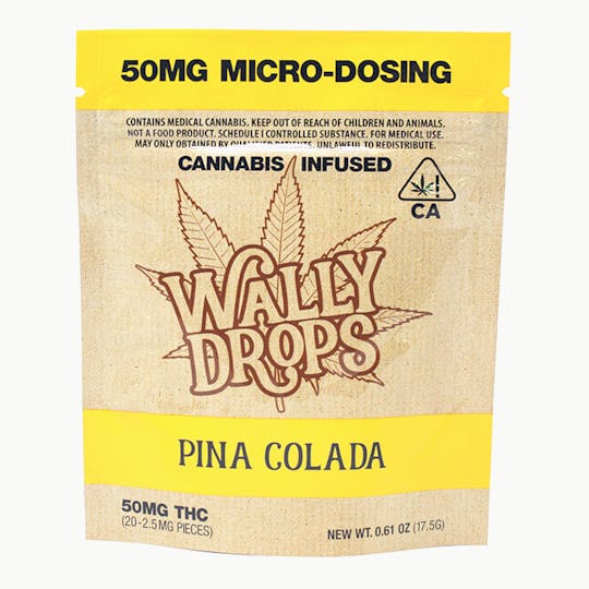 Wally Drops - Wally Drops THC Lozenges 50mg - Piña Colada - 1