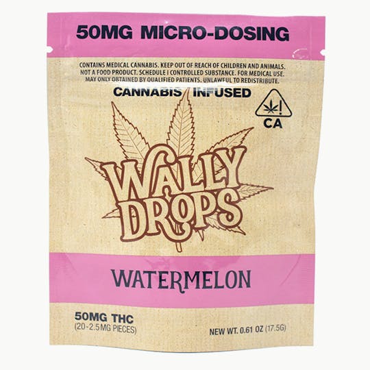 Wally Drops - Wally Drops THC Lozenges 50mg - Watermelon - 1