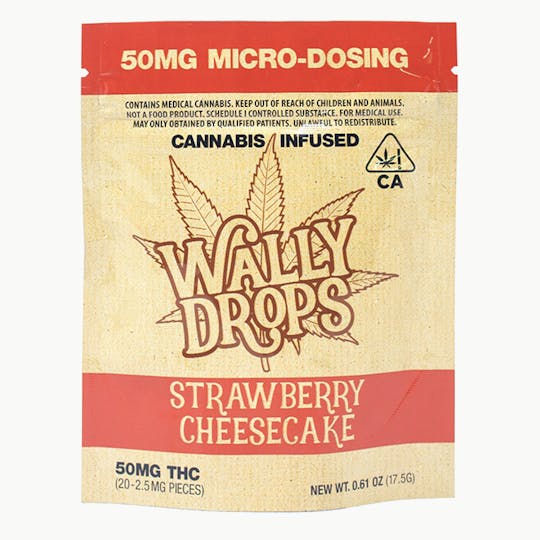 Wally Drops - WallyDrops THC Lozenges 50mg-Strawberry Cheesecake - 1