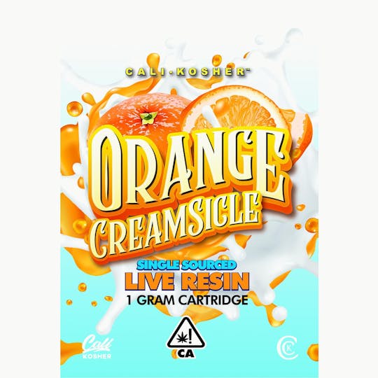 Cali Kosher - Orange Creamsicle- Live Resin 1g Cartridges - 1