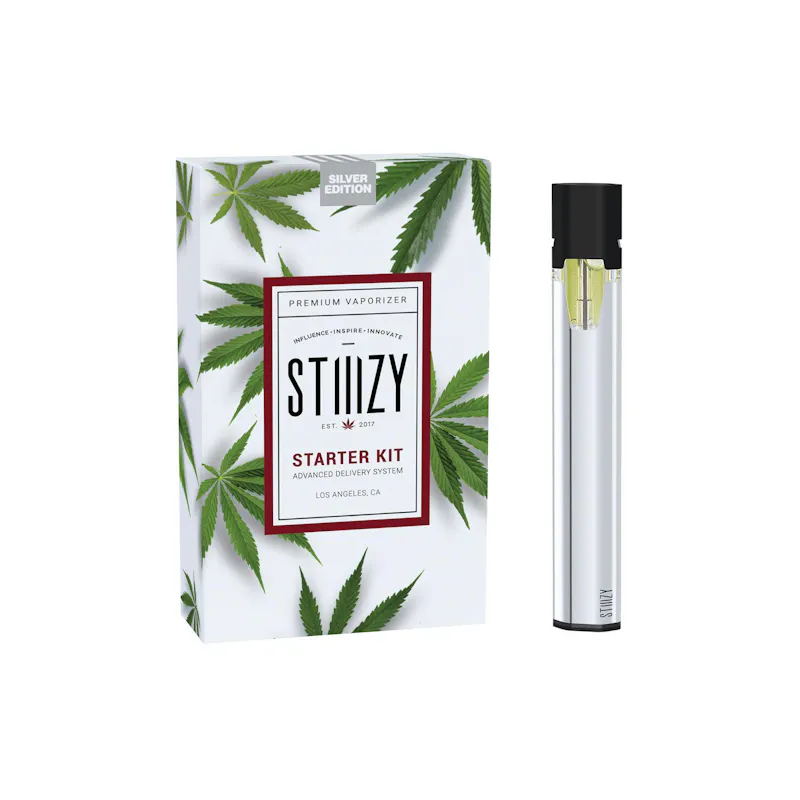 Stiiizy Battery - Starter Kit - Silver concentrate