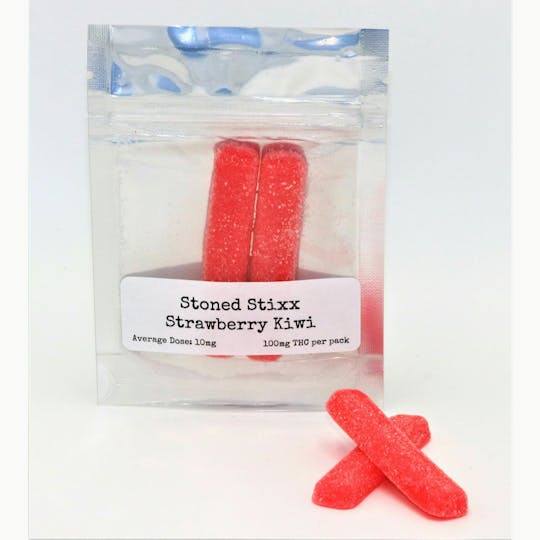 Double Dog Delicacies - Stoned Stixx- Strawberry Kiwi 100mg - 1