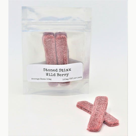 Double Dog Delicacies - Stoned Stixx- Wild Berry 100mg - 1