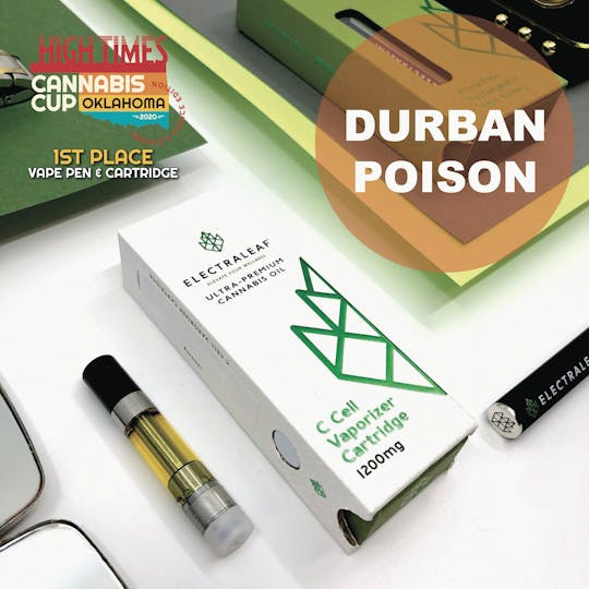 ElectraLeaf - ElectraLeaf | Durban Poison 1200mg Cartridge - 1