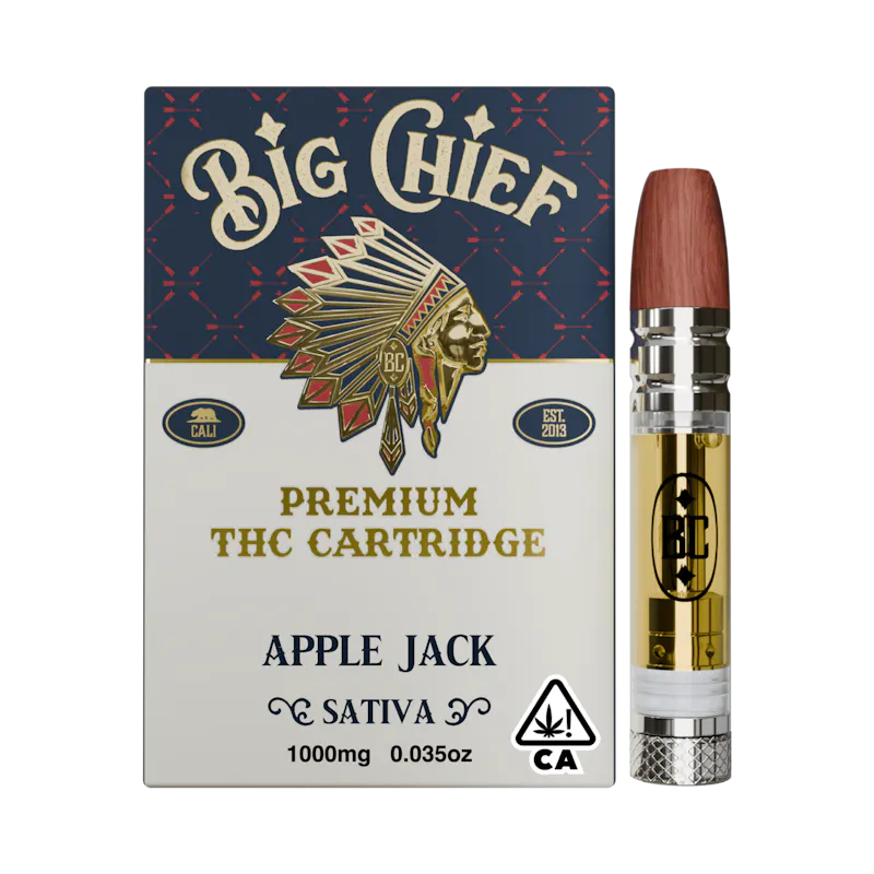 Big Chief Apple Jack Cartridge 1g cartridge