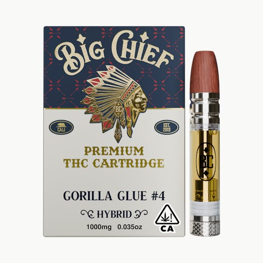 Big Chief - GORILLA GLUE 4 - 1G THC Cartridge - 1
