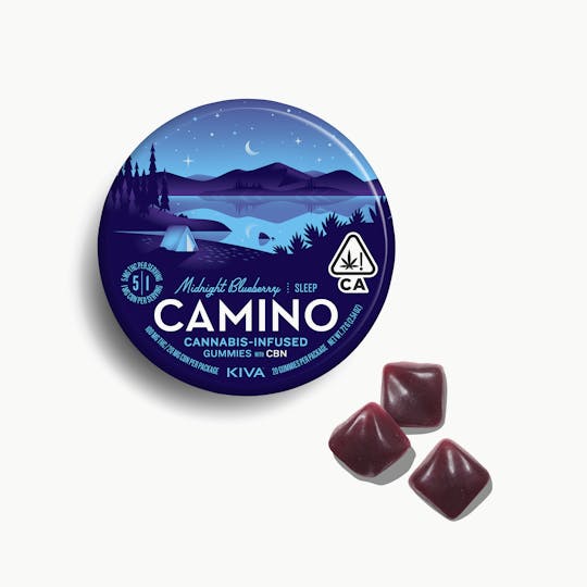 Kiva Confections - Camino Midnight Blueberry "Sleep" CBN Gummies - 1