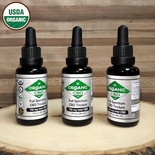Organic CBD - Certified Organic CBD Tincture - 1