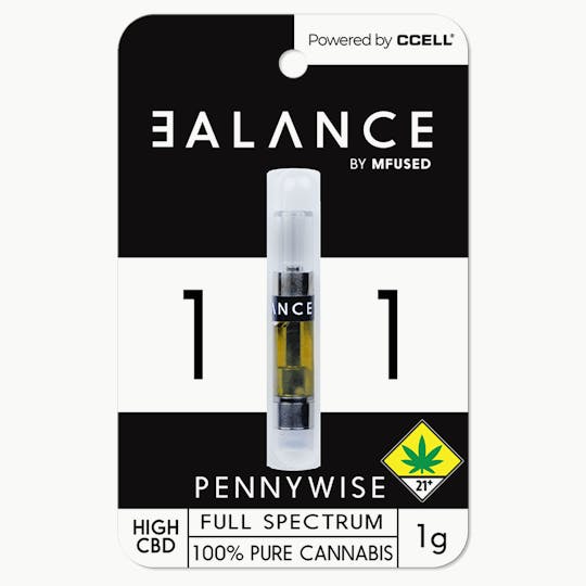 MFused - BALANCE - Pennywise 1:1 CBD Cartridge - 1