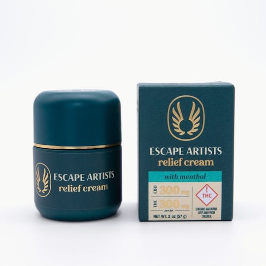 Escape Artists - Escape Artists 1:1 Relief Cream - Menthol - (300mg CBD/300mg THC) - 1