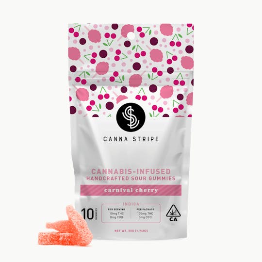 Canna Stripe - Carnival Cherry Gummies 100mg - 1
