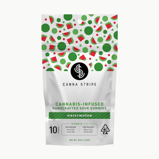 Canna Stripe - Watermelon Gummies 100mg - 1