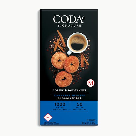 Coda Signature - Coffee & Doughnuts Chocolate | 1000mg THC | MED - 1