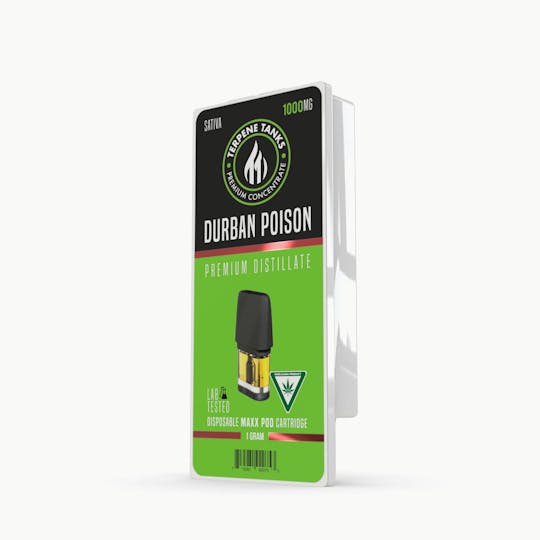 Terpene Tanks - Terpene Tanks Durban Poison MAXX Pod 1g - 1