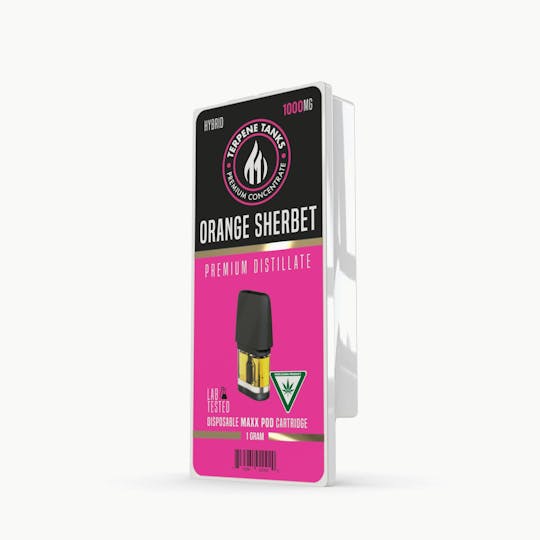 Terpene Tanks - Terpene Tanks Orange Sherbet MAXX Pod 1g - 1
