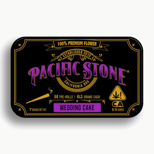 Pacific Stone - Wedding Cake Indica Pre-Rolls 14pk (7g) - 1