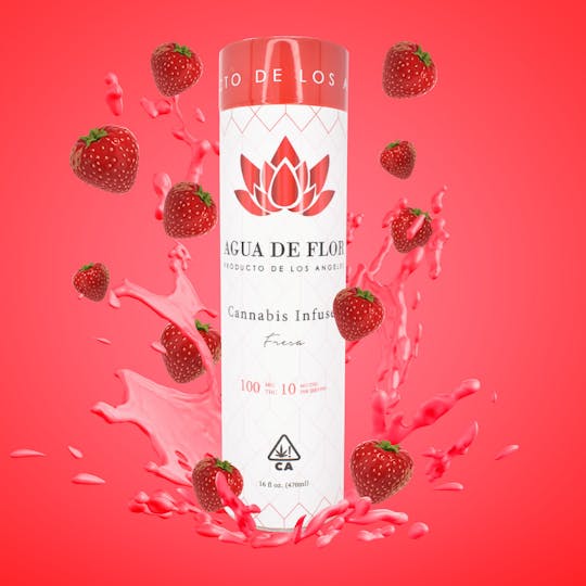 Product of Los Angeles - Agua de Flor- 100mg Fresa (Strawberry) - 1