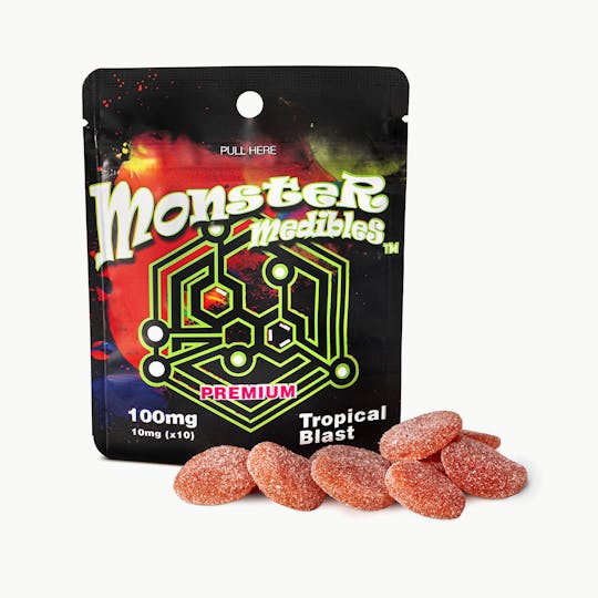 Monster Xtracts - Tropical Blast Gummy (10x10) - 1