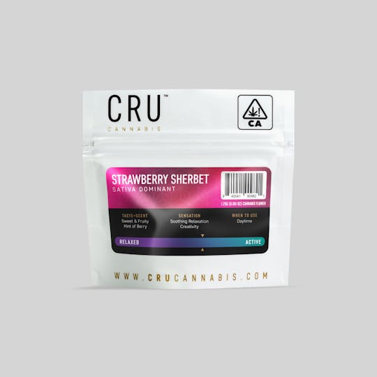 CRU Cannabis - Strawberry Sherbet (1.75 Grams) - 1