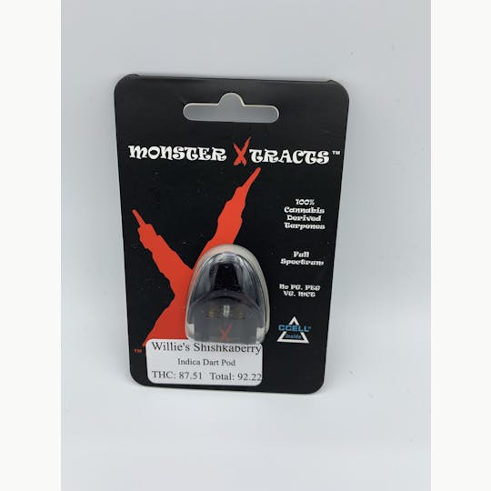 Monster Xtracts - Willie's Shishkaberry .5g Dart Pod - 1