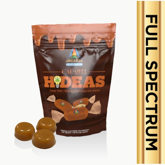 Arcadia Brands - Caramels - 3pk 60mg each - 1