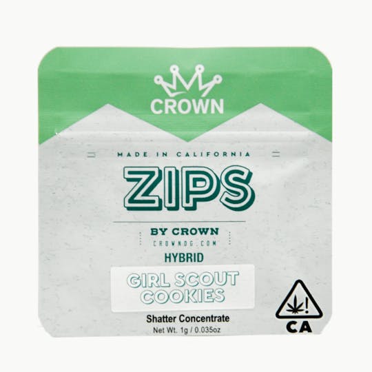 Crown Genetics - Zips By Crown Girl Scout Cookies Shatter 1G - 1
