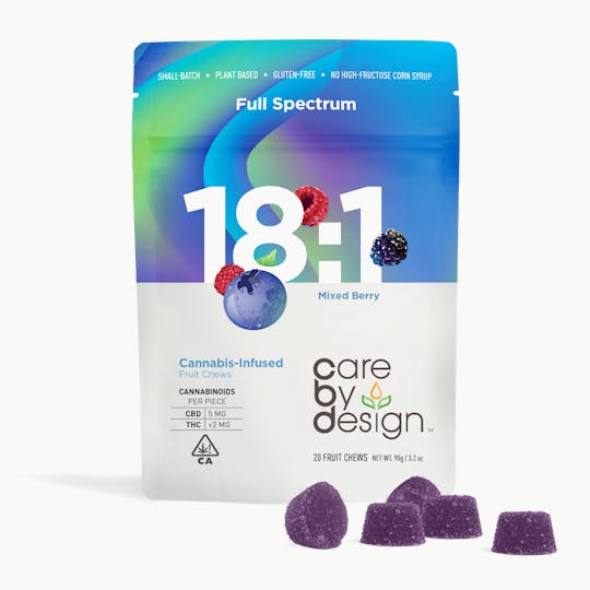 Care By Design - Care By Design | 18:1 CBD Mixed Berry Gummies 2mg THC 20ct - 1