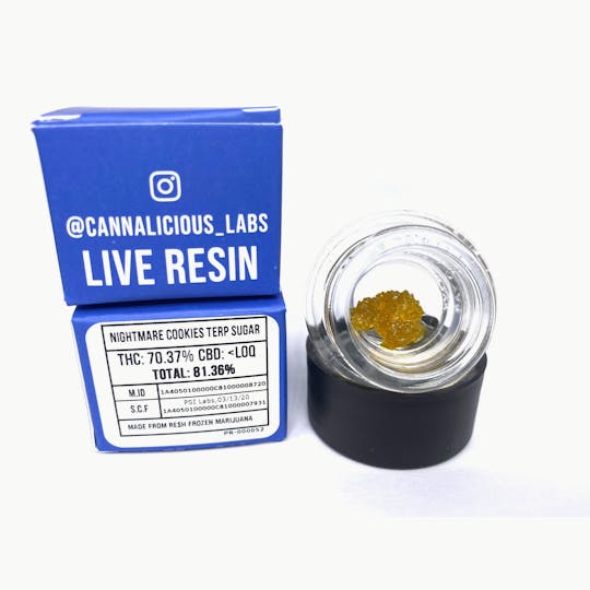 Cannalicious Labs - Nightmare Cookies Terp Sugar - 1