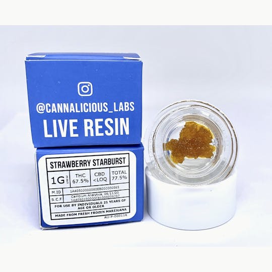 Cannalicious Labs - Strawberry Starburst Terp Sugar - 1