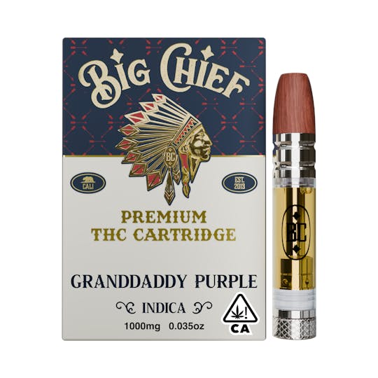CRDHリキッド 1ml Grand Daddy Purple GRANDDADDY PURPLE - 1G THC Cartridge - Big Chief