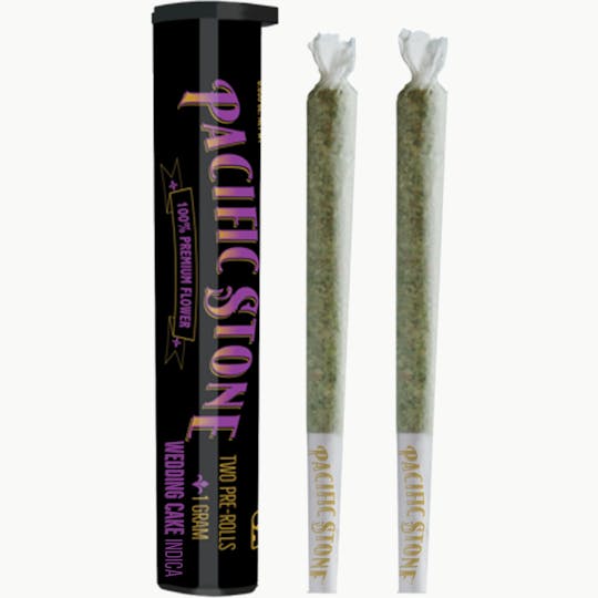 Pacific Stone - Wedding Cake Indica Pre-Rolls 2pk (1g) - 1