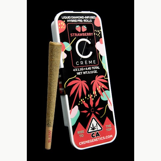 Crème Genetics - Strawberries & Crème Cones (4 Pack) - 1