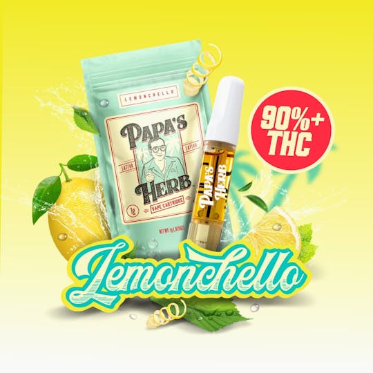 Papa's Herb - Lemoncello (1g) Vape Cartridge - 1