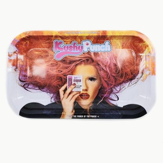 Kushy Punch - Kushy Punch Rolling Tray White - 1