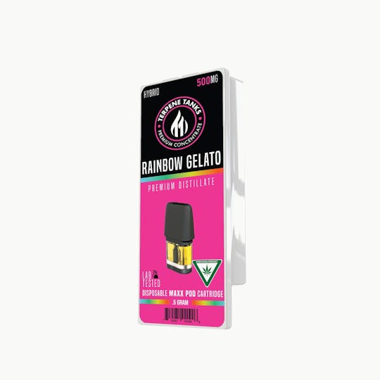 Terpene Tanks - Terpene Tanks Rainbow Gelato MAXX Pod .5g - 1