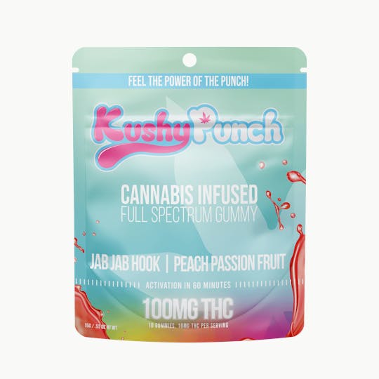 Kushy Punch - Kushy Punch Jab Jab Hook Passion Fruit Gummy 200mg - 1