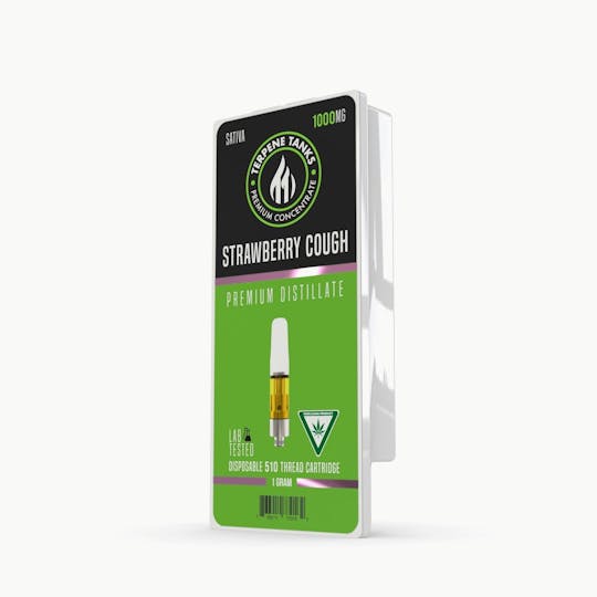 Terpene Tanks - Terpene Tanks Strawberry Cough 510 Cartridge .5g - 1
