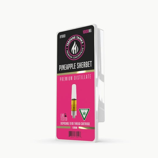 Terpene Tanks - Terpene Tanks Pineapple Sherbet 510 Cartridge .5g - 1